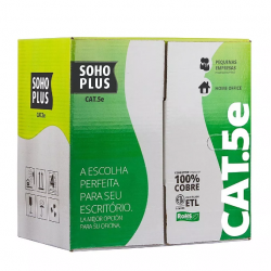 Cabo de Rede Utp Soho Plus Cat5e Caixa Com 305 Metros - Azul - Furukawa