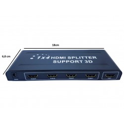 Splitter/Divisor HDMI - 1 entrada e 4 saidas Full HD 1080P