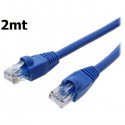 Cabo LAN de Rede Cat5 8 Vias - Conector RJ45 - 2 METROS