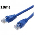 Cabo LAN de Rede Cat5 8 Vias - Conector RJ45 - 10 METROS