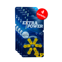 Pilha Auditiva 1.4v ExtraPower mod. n.10 (COM 4 CARTELAS)