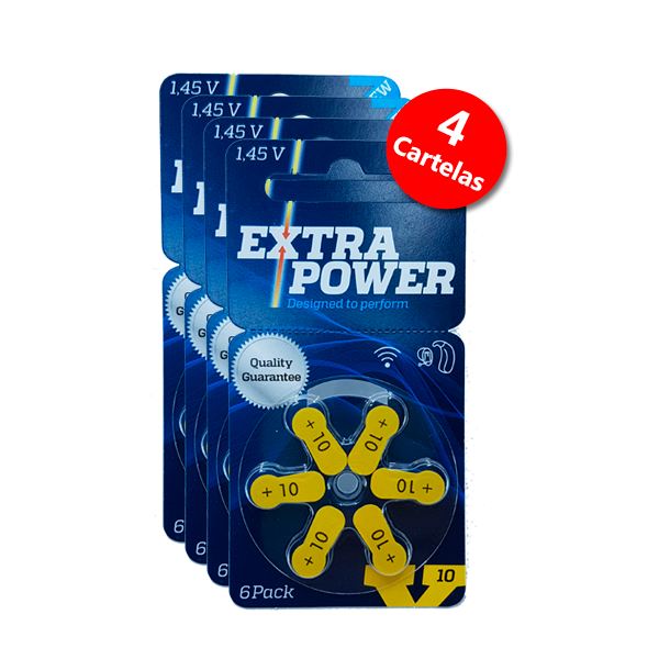 Pilha Auditiva 1.4v ExtraPower mod. n.10 (COM 4 CARTELAS)