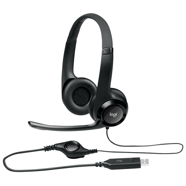 Fone Headset H390 LOGITECH P/Call Centers (Conector USB)