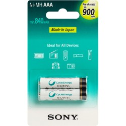 PILHA AAA RECARREGAVEL SONY 900MAH (C/2UN.) ORIGINAL.