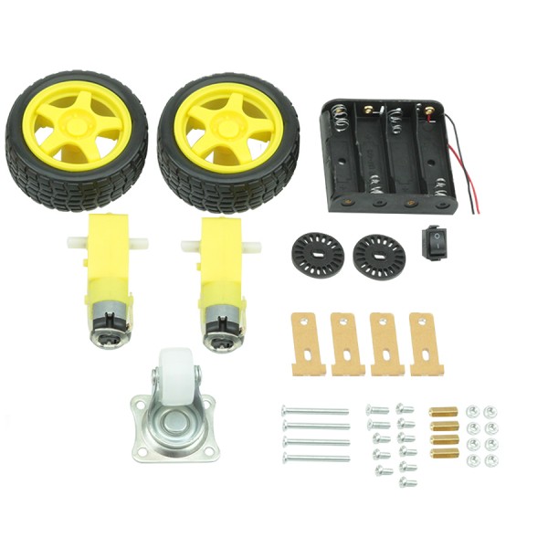 Kit Chassi Robo 2wd (2 rodas) robótica - Arduino