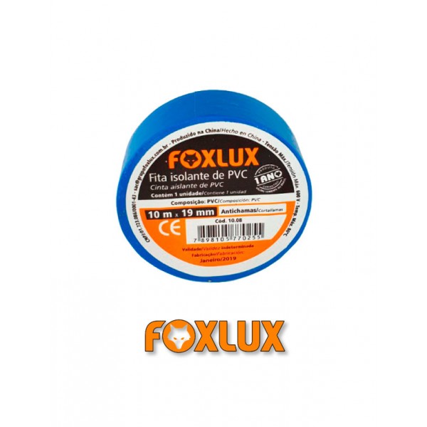 Fita Isolante Azul - 10 metros - FoxLux