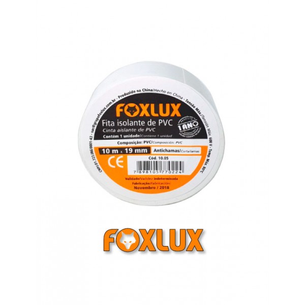 Fita Isolante Branca - 10 metros - FoxLux