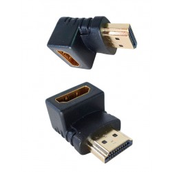 Adaptador HDMI 90º graus em ''L'' - 1.4 / 2.0