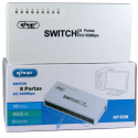 Switch 8 portas 10/100mbps KNUP KPE-08