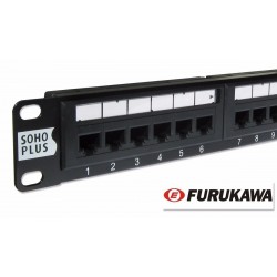 Patch Panel FURUKAWA/SOHOPLUS Cat.5e T568A/B 24Portas