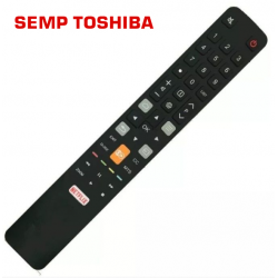 Controle Remoto TV LCD/LED SempToshiba C/Netflix e GloboPlay - L43S4900f / 49P2US / U55C7006 - Confira os modelos!