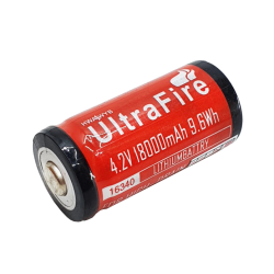 Bateria 4,2v 18000mah 9.6Wh Lithium - Ultra Fire