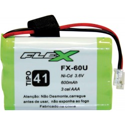 Bateria Telefone Sem fio 3.6v 600mah Tipo41 FLEX