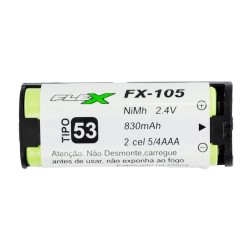 Bateria Telefone Sem fio 2.4v 830mah Tipo53 Flex