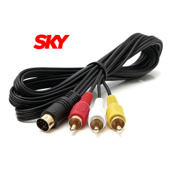 Cabo Audio e Video para SKY - Mini din - 1,8m