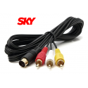 Cabo Audio e Video para SKY - Mini din - 1,8m