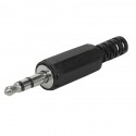 Plug P2 stereo com rabicho - plástico