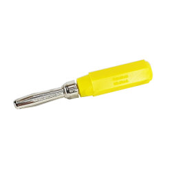 Pino/Plug Banana FUSIBRAS 4mm - Amarelo