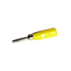 Pino/Plug Banana Mini - FUSIBRAS 2mm - Amarelo