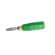 Pino/Plug Banana Mini - FUSIBRAS 2mm - Verde