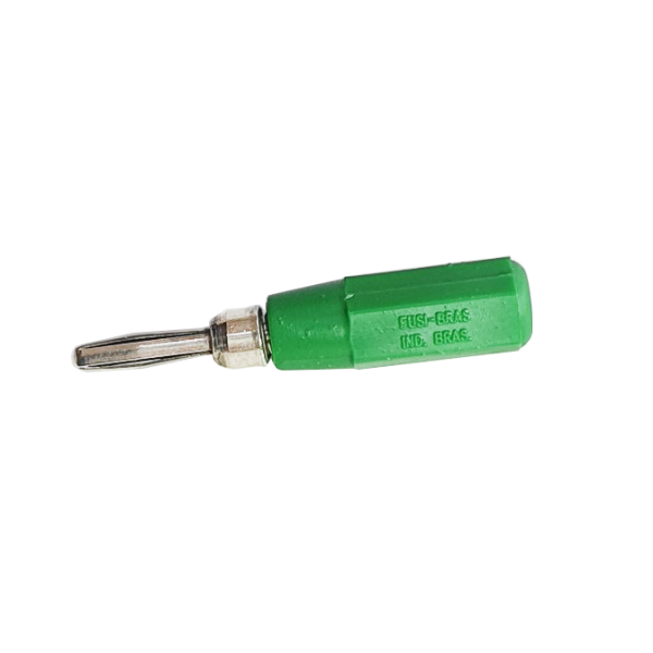 Pino/Plug Banana Mini - FUSIBRAS 2mm - Verde