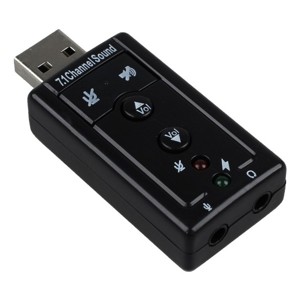 Adaptador de áudio - USB para P2 (Fone e Microfone)