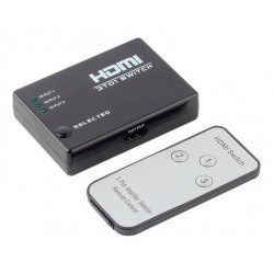 Chave Seletora HDMI - 3 entradas - Com controle