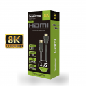 Cabo HDMI 1,5m com velocidade 2.1 - Resolução 8K - Brasforma