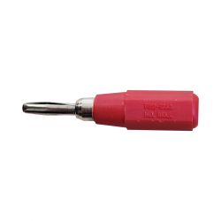 Pino/Plug Banana Mini - FUSIBRAS 2mm - Vermelho