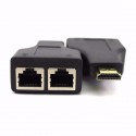 Extensor HDMI (2pcs) via Cabo de Rede (Até 20m)