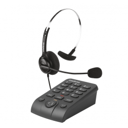 Fone Headset HSB 40 INTELBRAS + Base discadora BDI10 - P/Call centers (Conector RJ9)