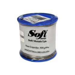 Solda em fio Soft 1.00mm - Carretel com 500g.