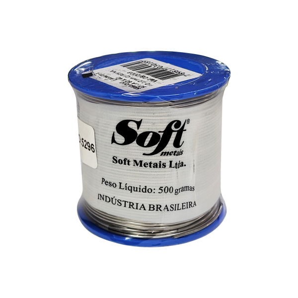 Solda em fio Soft 1.00mm - Carretel com 500g.