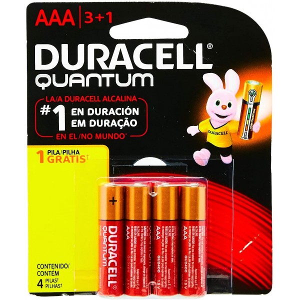 Pilha AAA (palito) alcalina Duracell (c/2 uni.)