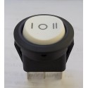 Chave inter 3T L/D/L 10A preto/branca (19,5mm)