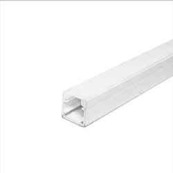 Perfil para LED Sobrepor - 2metros - Dim:10x10mm - Cor Branco