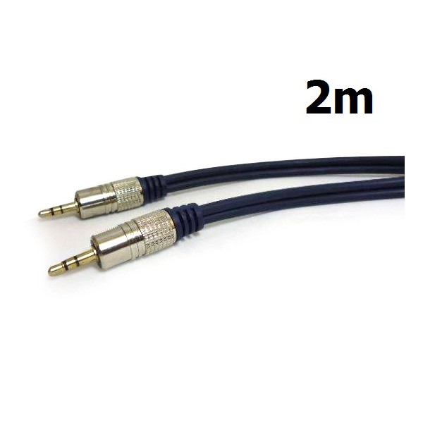 Cabo P2 P/ P2 Estéreo Metal 2Metros StarCable