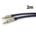 Cabo P2 P/P2 Estéreo Metal 2m StarCable