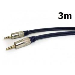 Cabo P2 P/ P2 Estéreo Metal 3Metros StarCable