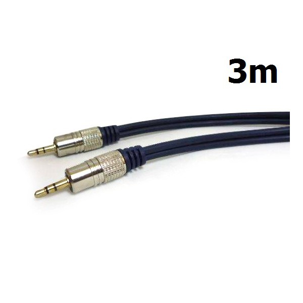 Cabo P2 P/ P2 Estéreo Metal 3Metros StarCable