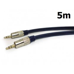 Cabo P2 P/ P2 Estéreo Metal 5Metros StarCable