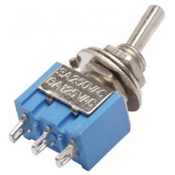 Chave HH ON/OFF 2A 250V/ 3A 125V - 3 Terminais - 2 Posições