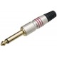 Plug P10 MONO Metal Profissional (rosqueado)