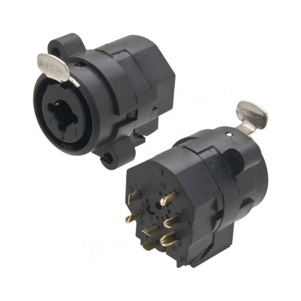 Jack para plug P10 e XLR (Canon) com trava