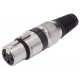 XLR Canon Femea Semi Profissional Metal