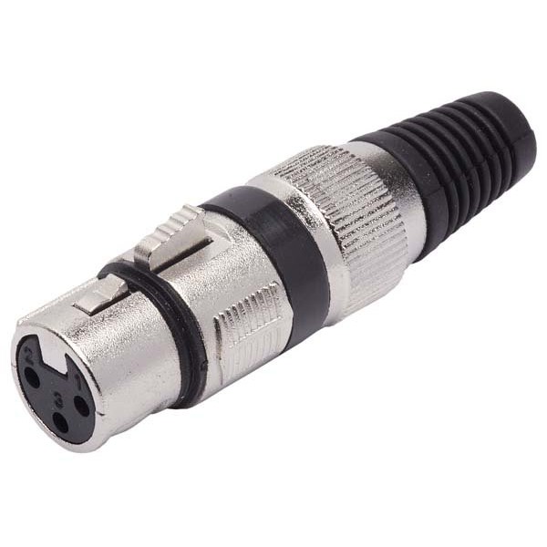 XLR Canon Femea Semi Profissional Metal