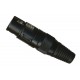 XLR Canon Femea Profissional Metal (PRETO)