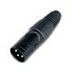 XLR Canon Macho Profissional Metal (PRETO)