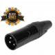 XLR Canon Macho Profissional Metal (PRETO)