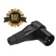 XLR Canon Macho em 90° Profissional - Série Black